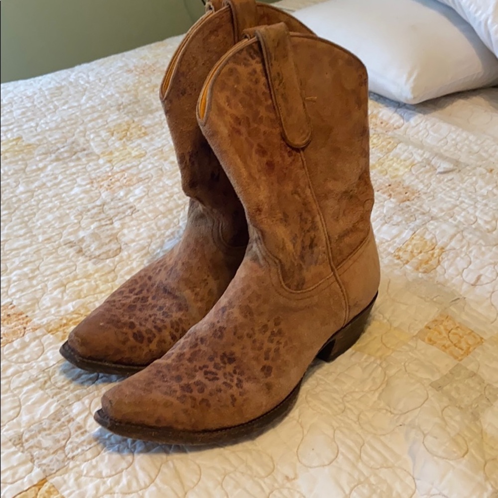 COPY - Old Gringo ladies leopard western boots si…